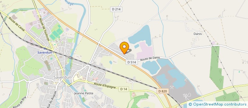 localisation de l'entreprise MONSIEUR ETIENNE GAILLARDON  SAVERDUN