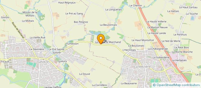 localisation de l'entreprise MONSIEUR ETIENNE GARIN à LA MEZIERE