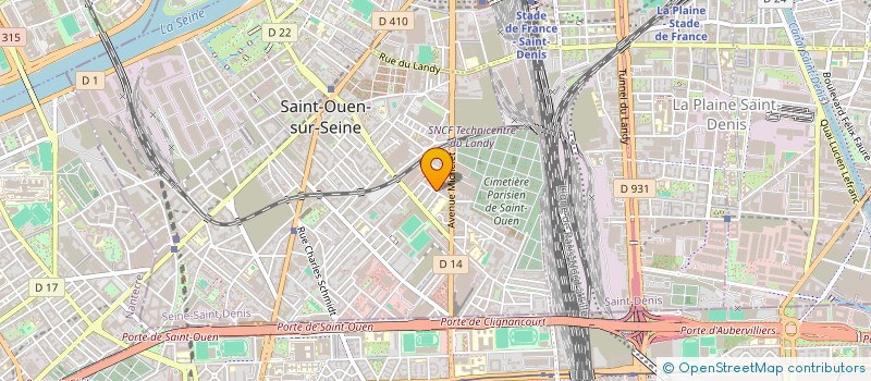 localisation de l'entreprise MONSIEUR ETIENNE GAUTHIER à SAINT-OUEN-SUR-SEINE