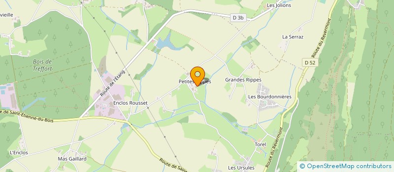 localisation de l'entreprise MONSIEUR ETIENNE GAVAND  SAINT-ETIENNE-DU-BOIS