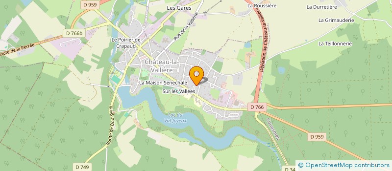 localisation de l'entreprise MONSIEUR ETIENNE GIRARD  CHATEAU-LA-VALLIERE