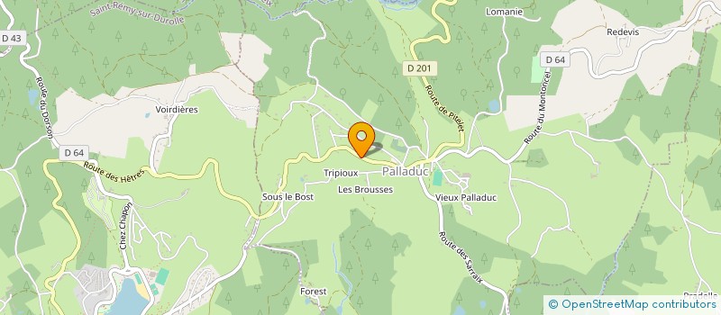 localisation de l'entreprise MONSIEUR ETIENNE GIRARD  PALLADUC