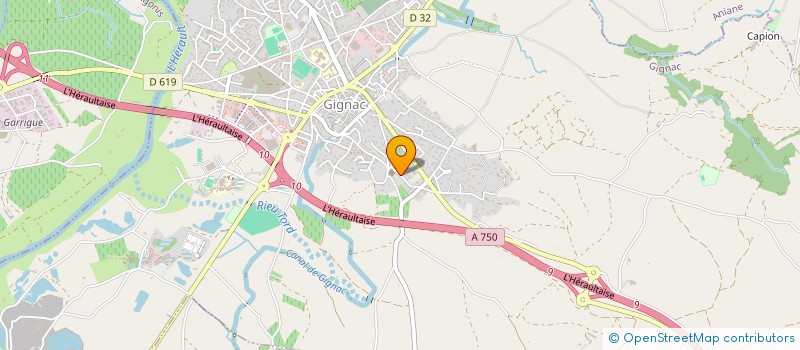 localisation de l'entreprise MONSIEUR ETIENNE GOBIN  GIGNAC