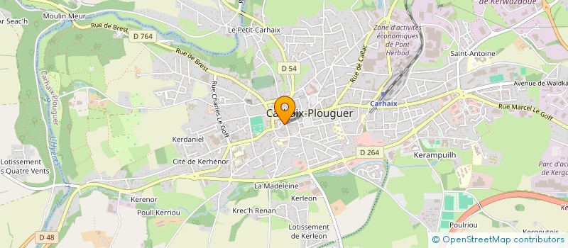 localisation de l'entreprise MONSIEUR ETIENNE GORIAU à CARHAIX-PLOUGUER