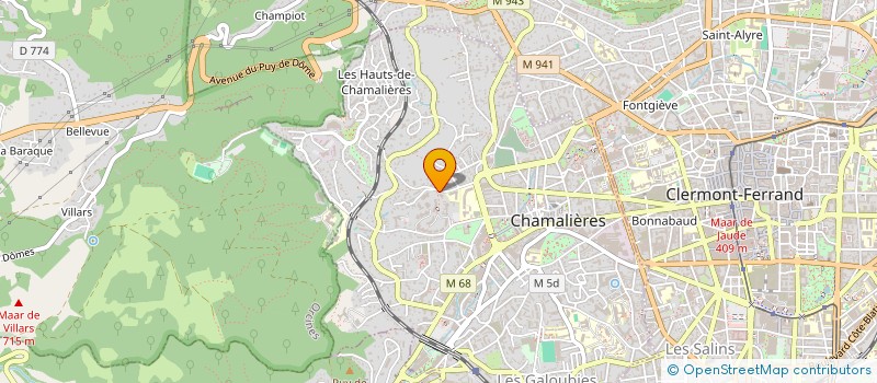 localisation de l'entreprise MONSIEUR ETIENNE GRALLIEN  CHAMALIERES