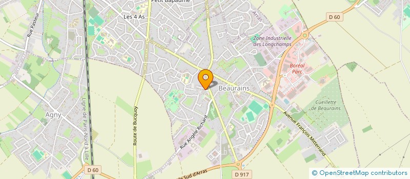 localisation de l'entreprise MONSIEUR ETIENNE GRARD à BEAURAINS