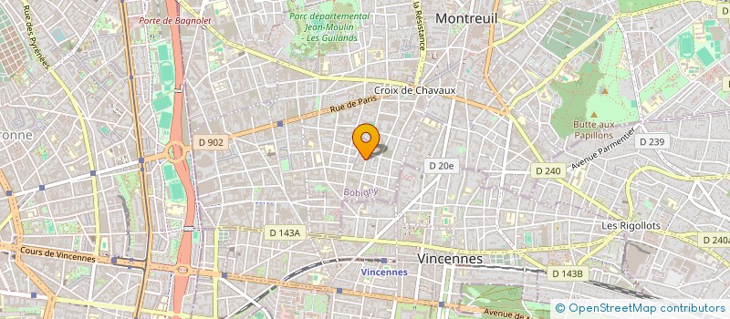 localisation de l'entreprise MONSIEUR ETIENNE GROH à MONTREUIL