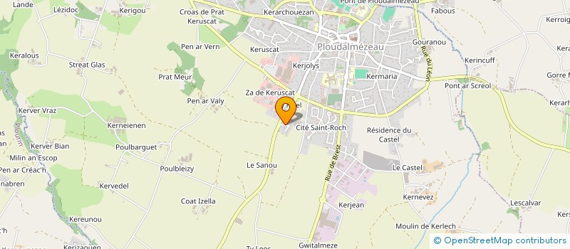 localisation de l'entreprise MONSIEUR ETIENNE GRONDIN  PLOUDALMEZEAU