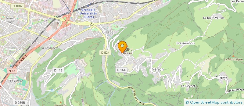 localisation de l'entreprise MONSIEUR ETIENNE GROSCLAUDE  VENON