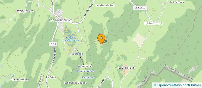 localisation de l'entreprise MONSIEUR ETIENNE GROSSIORD  BELLECOMBE