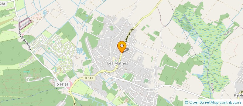 localisation de l'entreprise MONSIEUR ETIENNE GUERIN  LES MATHES