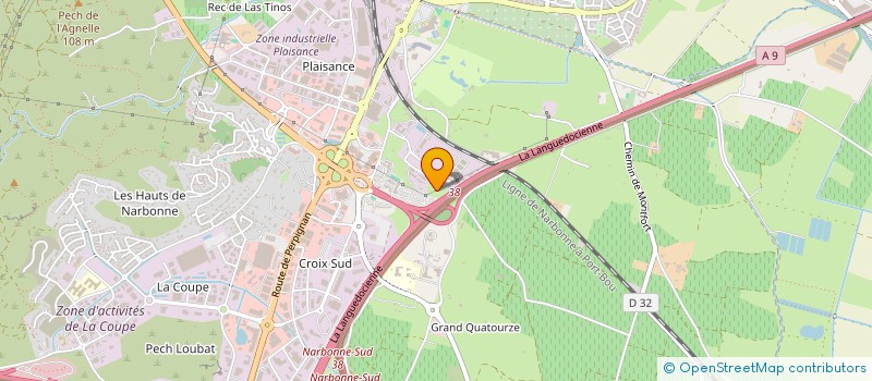 localisation de l'entreprise MONSIEUR ETIENNE HAOUDJI  NARBONNE