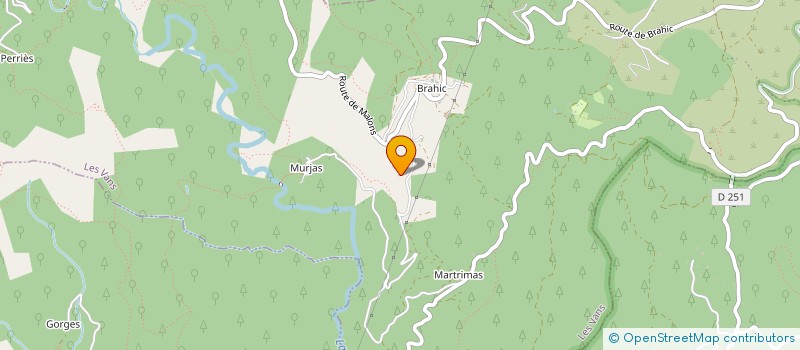 localisation de l'entreprise MONSIEUR ETIENNE HAURINE  LES VANS