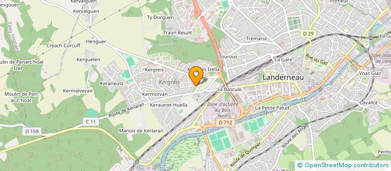 localisation de l'entreprise MONSIEUR ETIENNE HENAFF à LANDERNEAU