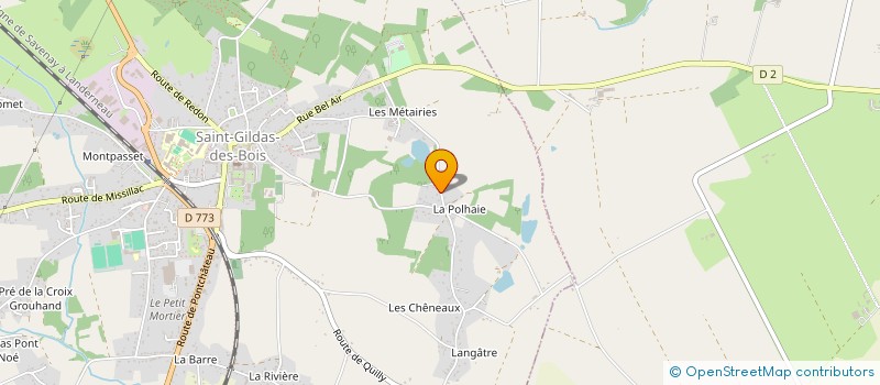 localisation de l'entreprise MONSIEUR ETIENNE HERVEL  SAINT-GILDAS-DES-BOIS