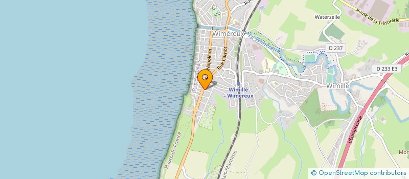 localisation de l'entreprise MONSIEUR ETIENNE HONORE  WIMEREUX