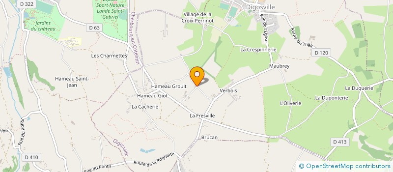 localisation de l'entreprise MONSIEUR ETIENNE HOUARD  DIGOSVILLE