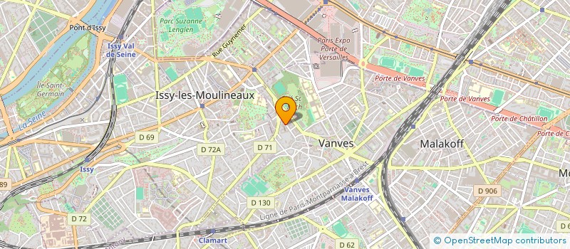 localisation de l'entreprise MONSIEUR ETIENNE HOUESSOU  VANVES