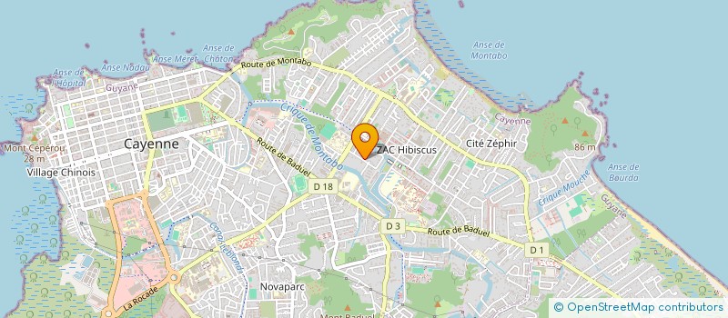 localisation de l'entreprise MONSIEUR ETIENNE JOSEPH-REINETTE  CAYENNE