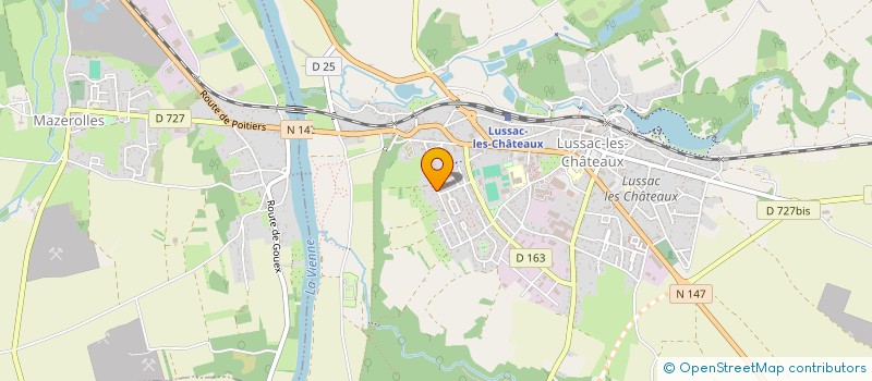 localisation de l'entreprise MONSIEUR ETIENNE JOUBERT à LUSSAC-LES-CHATEAUX