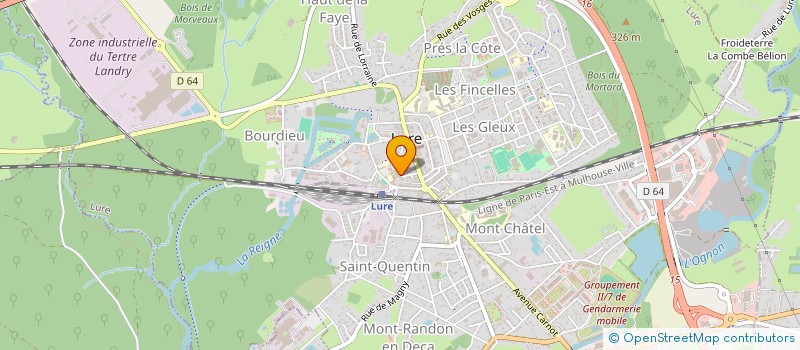 localisation de l'entreprise MONSIEUR ETIENNE KOPP  LURE