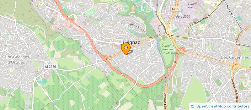 localisation de l'entreprise MONSIEUR ETIENNE KOTRAS  JUVIGNAC