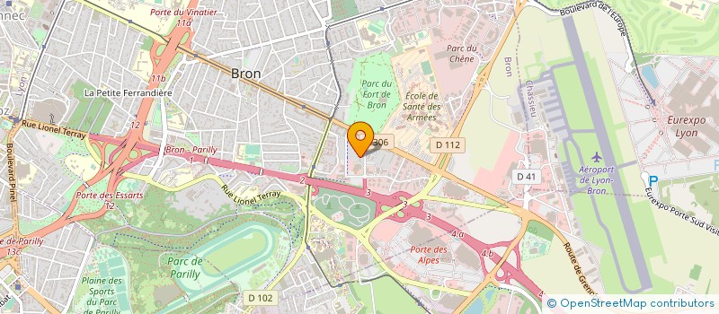 localisation de l'entreprise MONSIEUR ETIENNE LACROIX  BRON