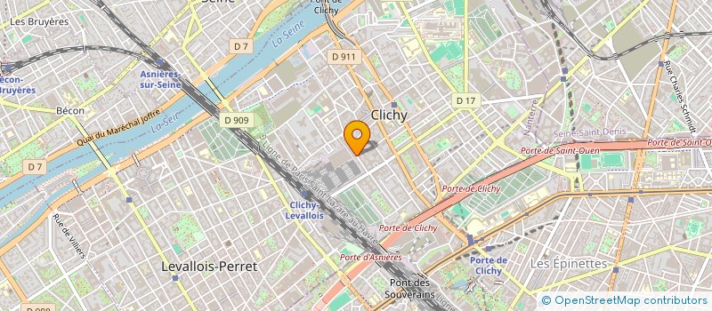 localisation de l'entreprise MONSIEUR ETIENNE LAMBERT à CLICHY
