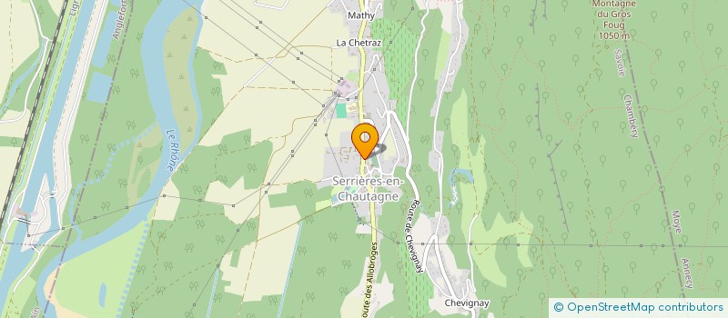 localisation de l'entreprise MONSIEUR ETIENNE LANCIOT  SERRIERES-EN-CHAUTAGNE