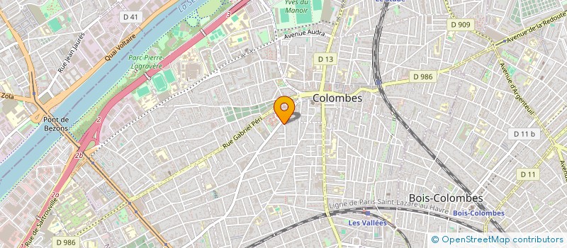 localisation de l'entreprise MONSIEUR ETIENNE LANDOIS à COLOMBES