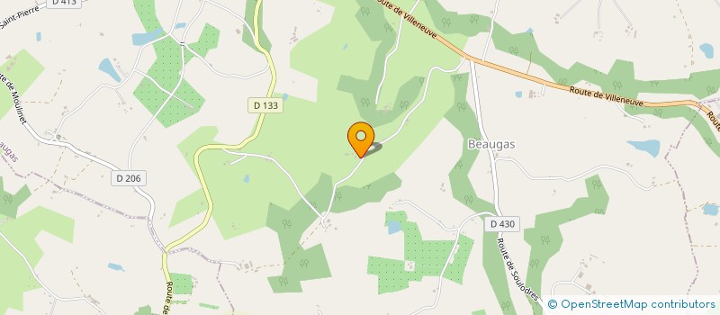 localisation de l'entreprise MONSIEUR ETIENNE LAPOUGE  BEAUGAS