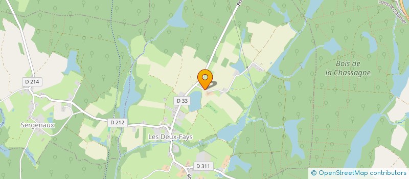 localisation de l'entreprise MONSIEUR ETIENNE LARDERET  LES DEUX-FAYS