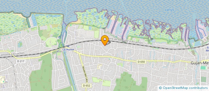 localisation de l'entreprise MONSIEUR ETIENNE LARIGAUDIE  GUJAN-MESTRAS