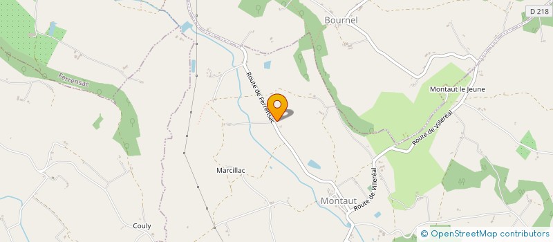 localisation de l'entreprise MONSIEUR ETIENNE LASSAIGNE  MONTAUT