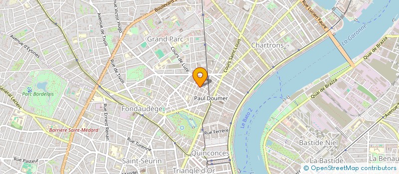 localisation de l'entreprise MONSIEUR ETIENNE LE FLOC H  BORDEAUX