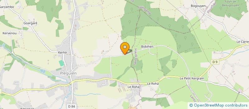 localisation de l'entreprise MONSIEUR ETIENNE LE MEHAUTE  PLEGUIEN