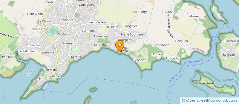 localisation de l'entreprise MONSIEUR ETIENNE LE MENTEC  ARRADON