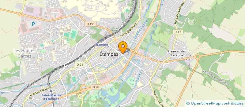 localisation de l'entreprise MONSIEUR ETIENNE LE PELTIER  ETAMPES