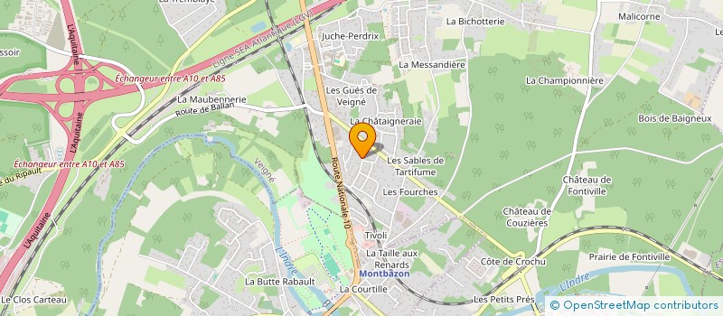 localisation de l'entreprise MONSIEUR ETIENNE LE ROUX à VEIGNE