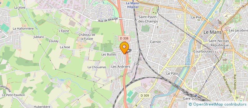 localisation de l'entreprise MONSIEUR ETIENNE LECHAT  LE MANS