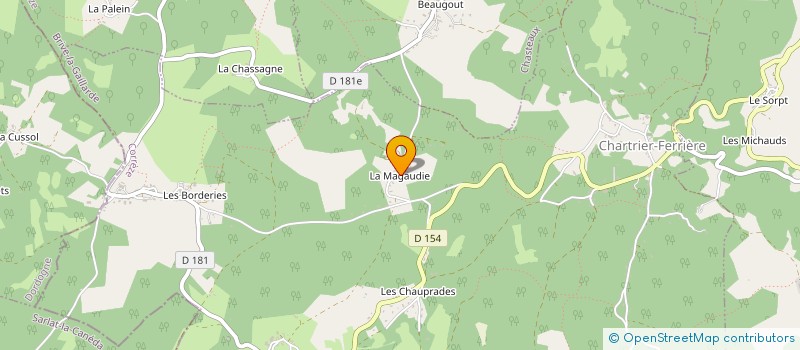 localisation de l'entreprise MONSIEUR ETIENNE LECHEVALIER à CHARTRIER-FERRIERE