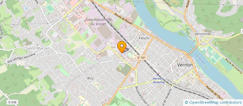 localisation de l'entreprise MONSIEUR ETIENNE LEDRU  VERNON