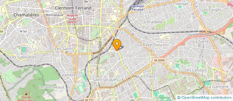 localisation de l'entreprise MONSIEUR ETIENNE LEGRAND  CLERMONT-FERRAND