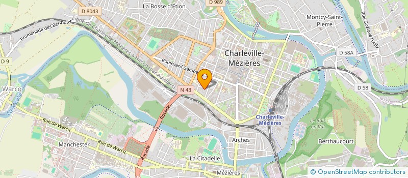 localisation de l'entreprise MONSIEUR ETIENNE LESIRE  CHARLEVILLE-MEZIERES