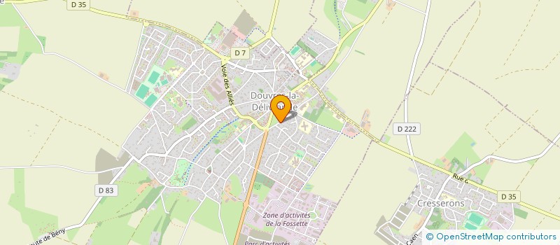 localisation de l'entreprise MONSIEUR ETIENNE LINGLIN à DOUVRES-LA-DELIVRANDE