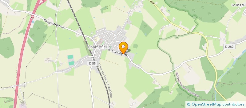 localisation de l'entreprise MONSIEUR ETIENNE LONGCHAMPS  CHAMPFLEUR