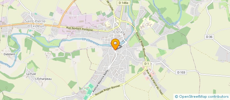 localisation de l'entreprise MONSIEUR ETIENNE LORET  CIVRAY