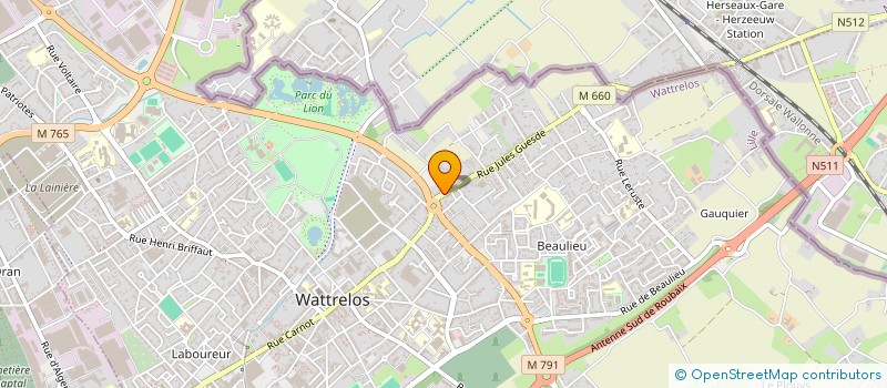 localisation de l'entreprise MONSIEUR ETIENNE MAERNHOUT  WATTRELOS