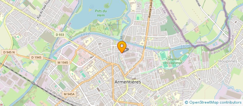 localisation de l'entreprise MONSIEUR ETIENNE MAINDIVIDE  ARMENTIERES