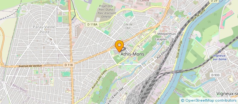 localisation de l'entreprise MONSIEUR ETIENNE MANOKA TUYE à ATHIS-MONS